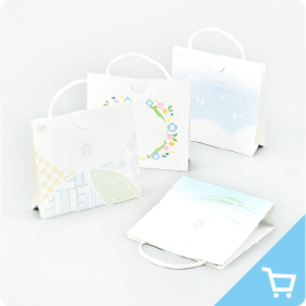 折り加工タイプ白セット(花・和・波・雪)イメージ